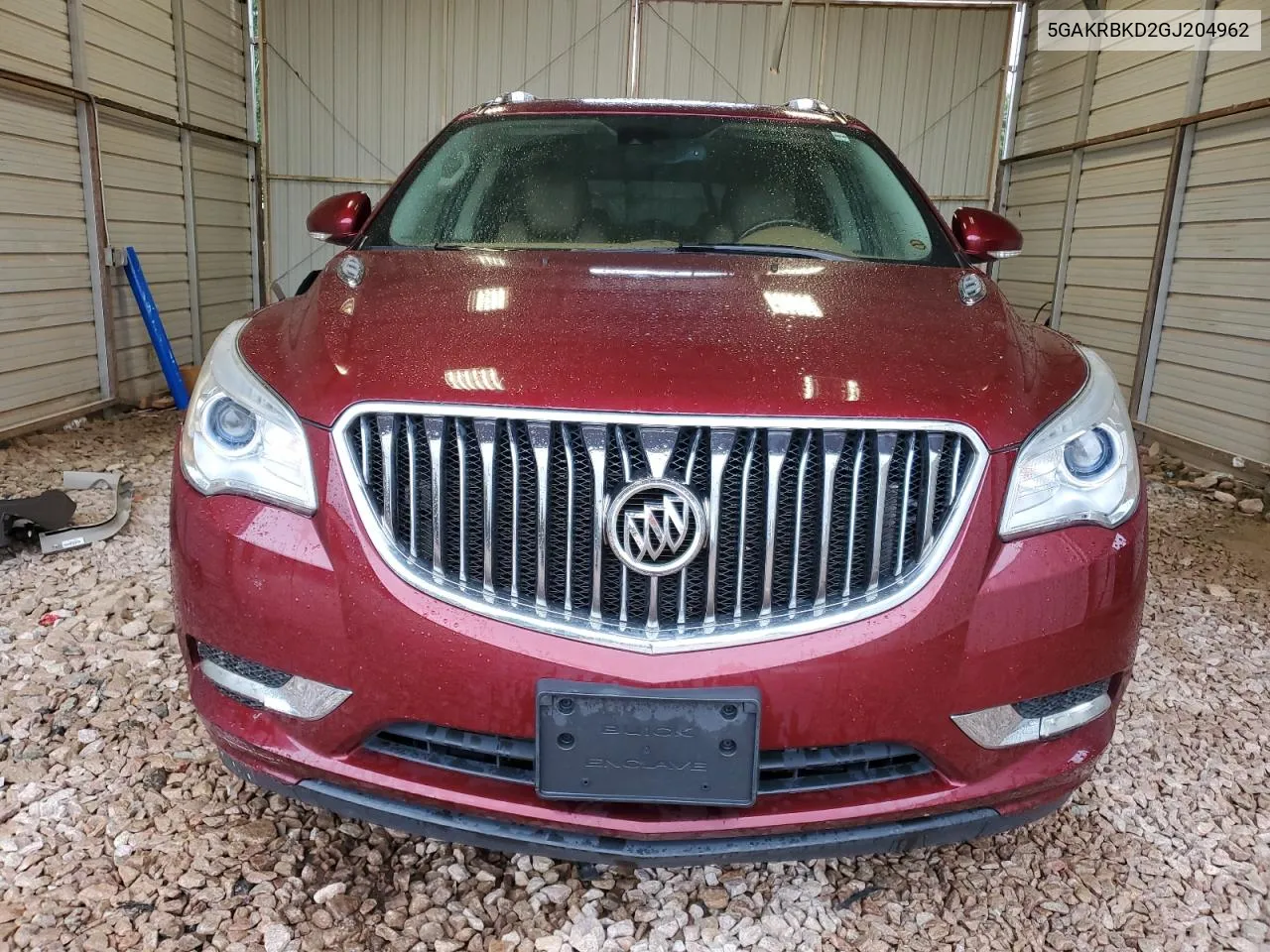 5GAKRBKD2GJ204962 2016 Buick Enclave