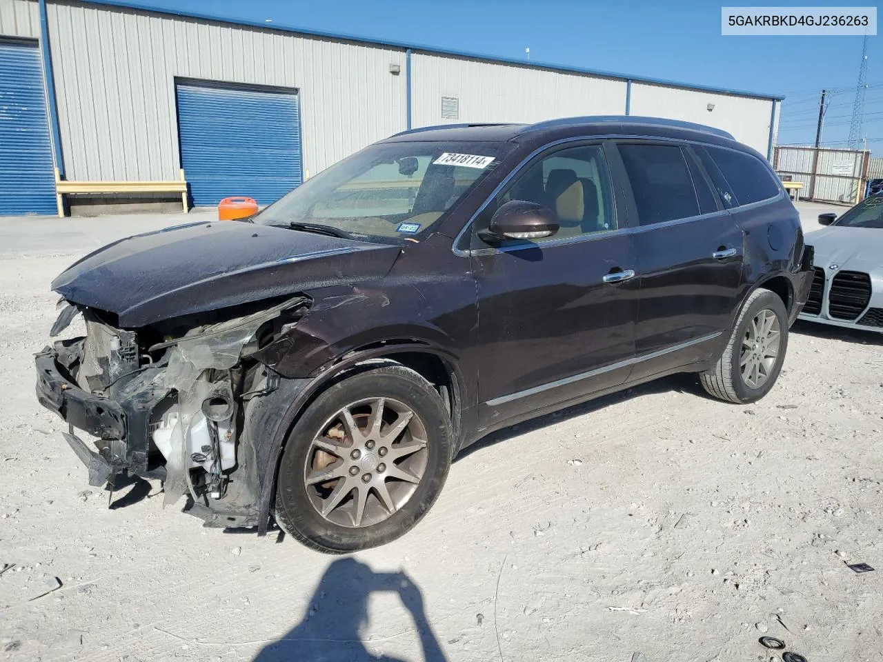 2016 Buick Enclave VIN: 5GAKRBKD4GJ236263 Lot: 73418114