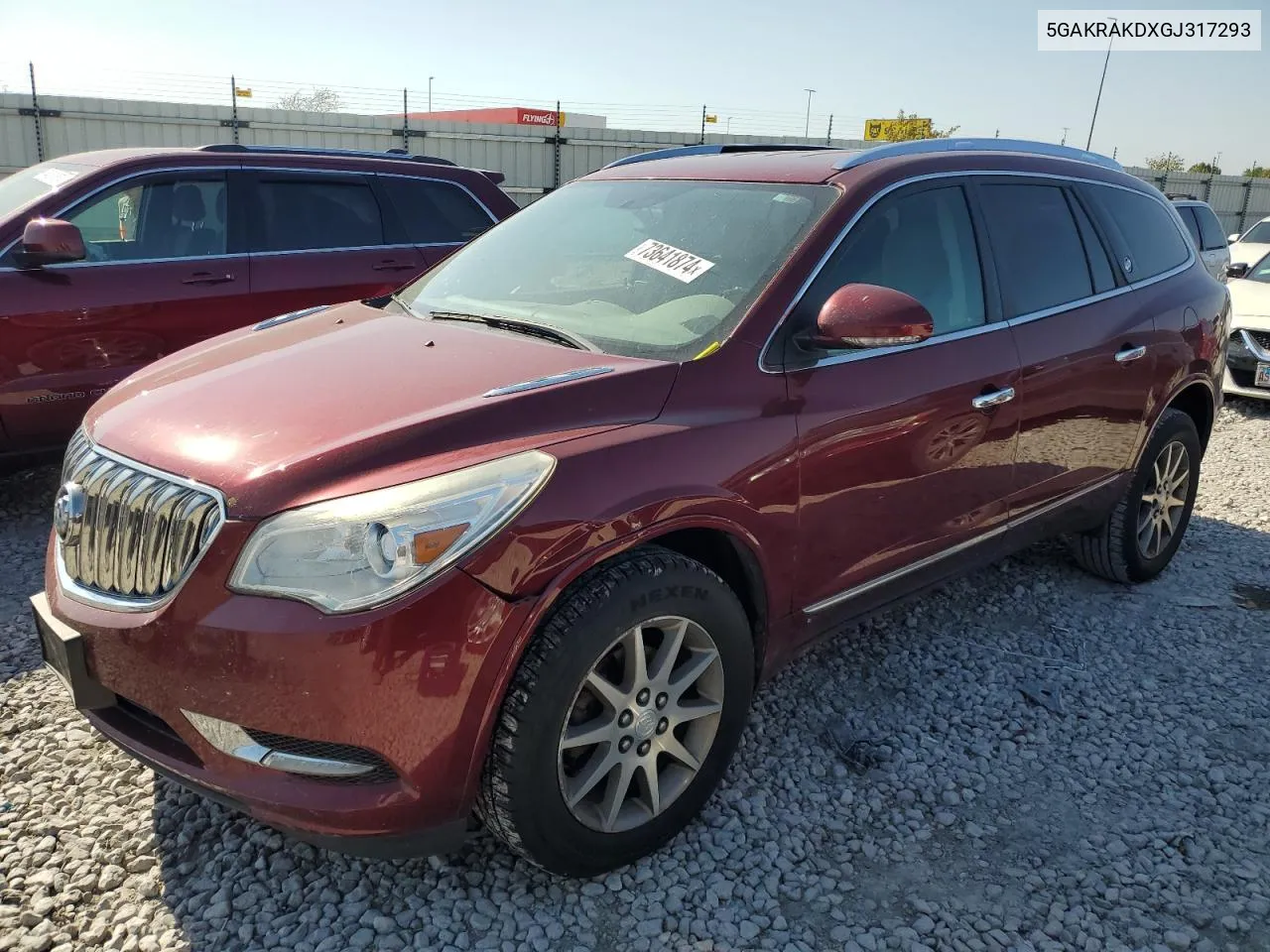 2016 Buick Enclave VIN: 5GAKRAKDXGJ317293 Lot: 73641874