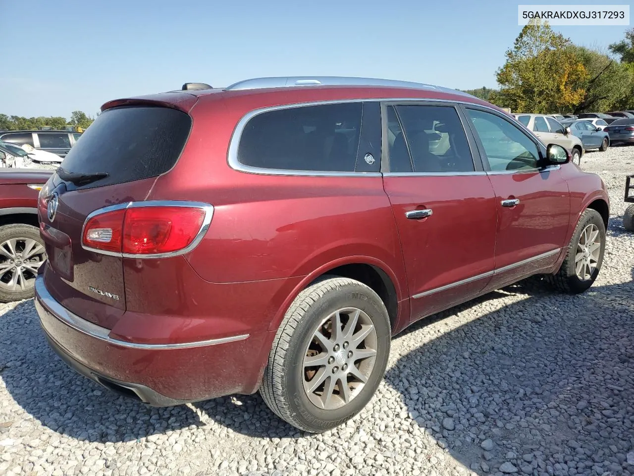 2016 Buick Enclave VIN: 5GAKRAKDXGJ317293 Lot: 73641874