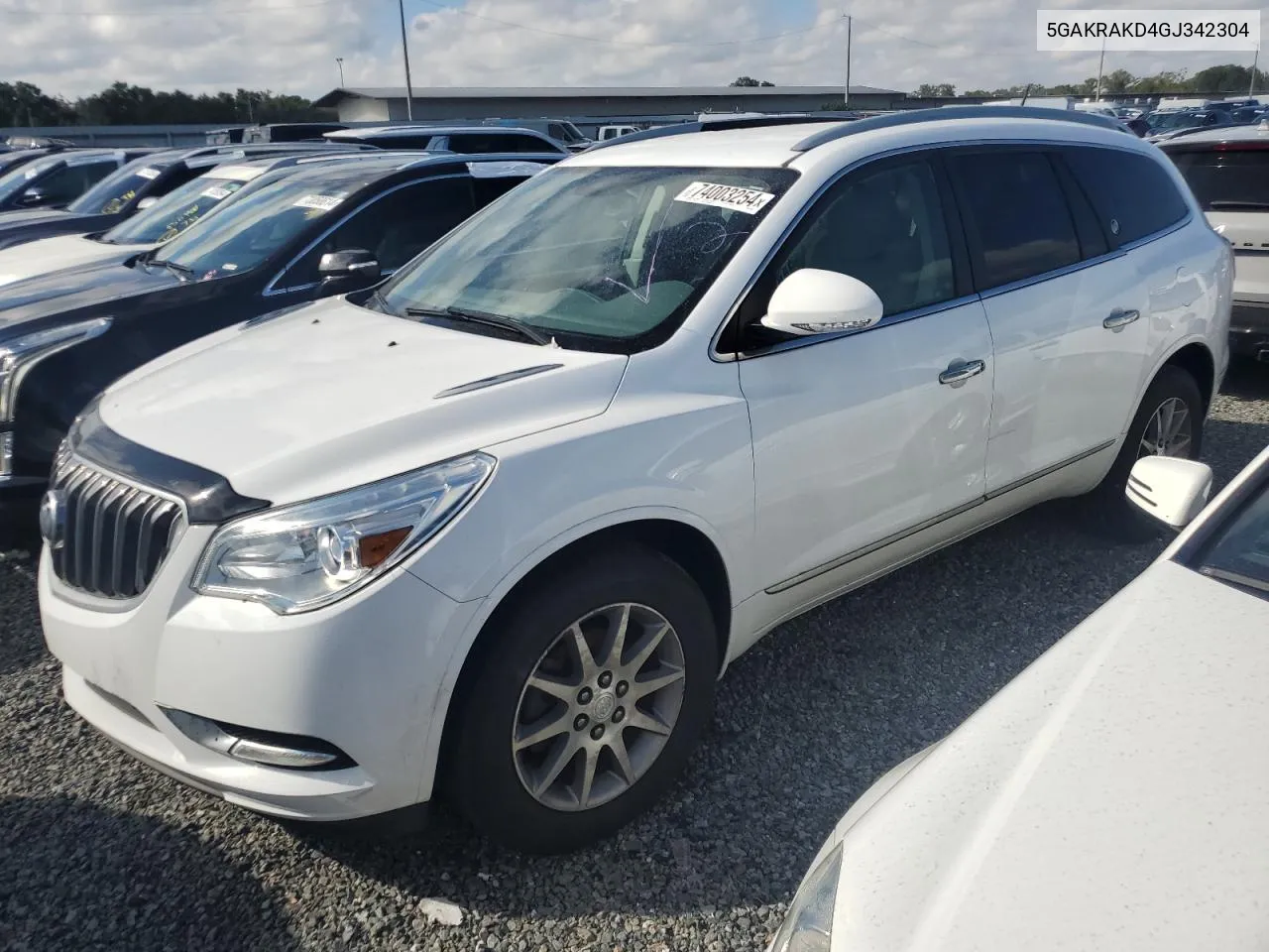 2016 Buick Enclave VIN: 5GAKRAKD4GJ342304 Lot: 74003254