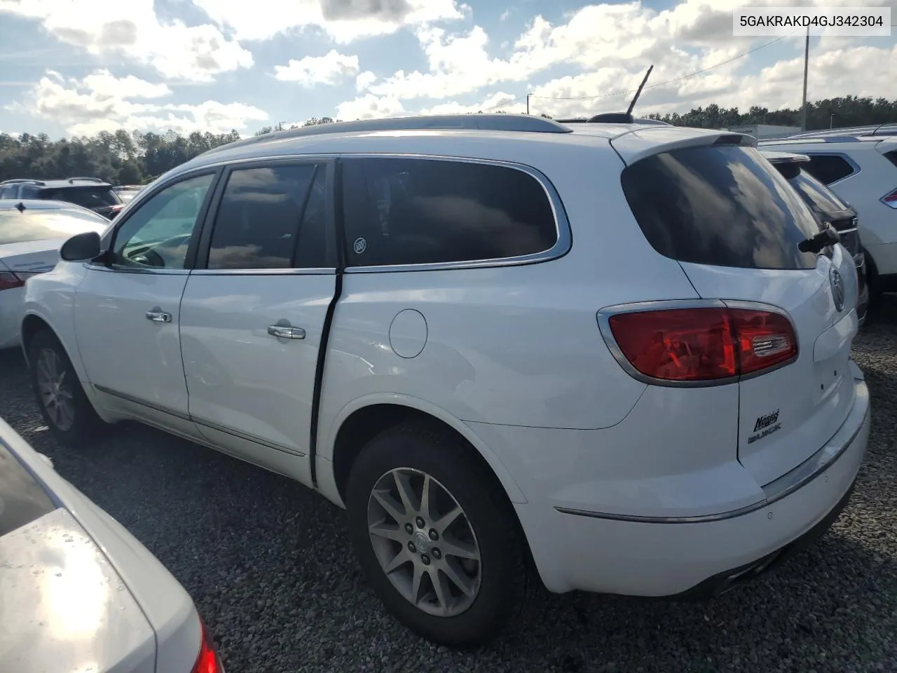 2016 Buick Enclave VIN: 5GAKRAKD4GJ342304 Lot: 74003254