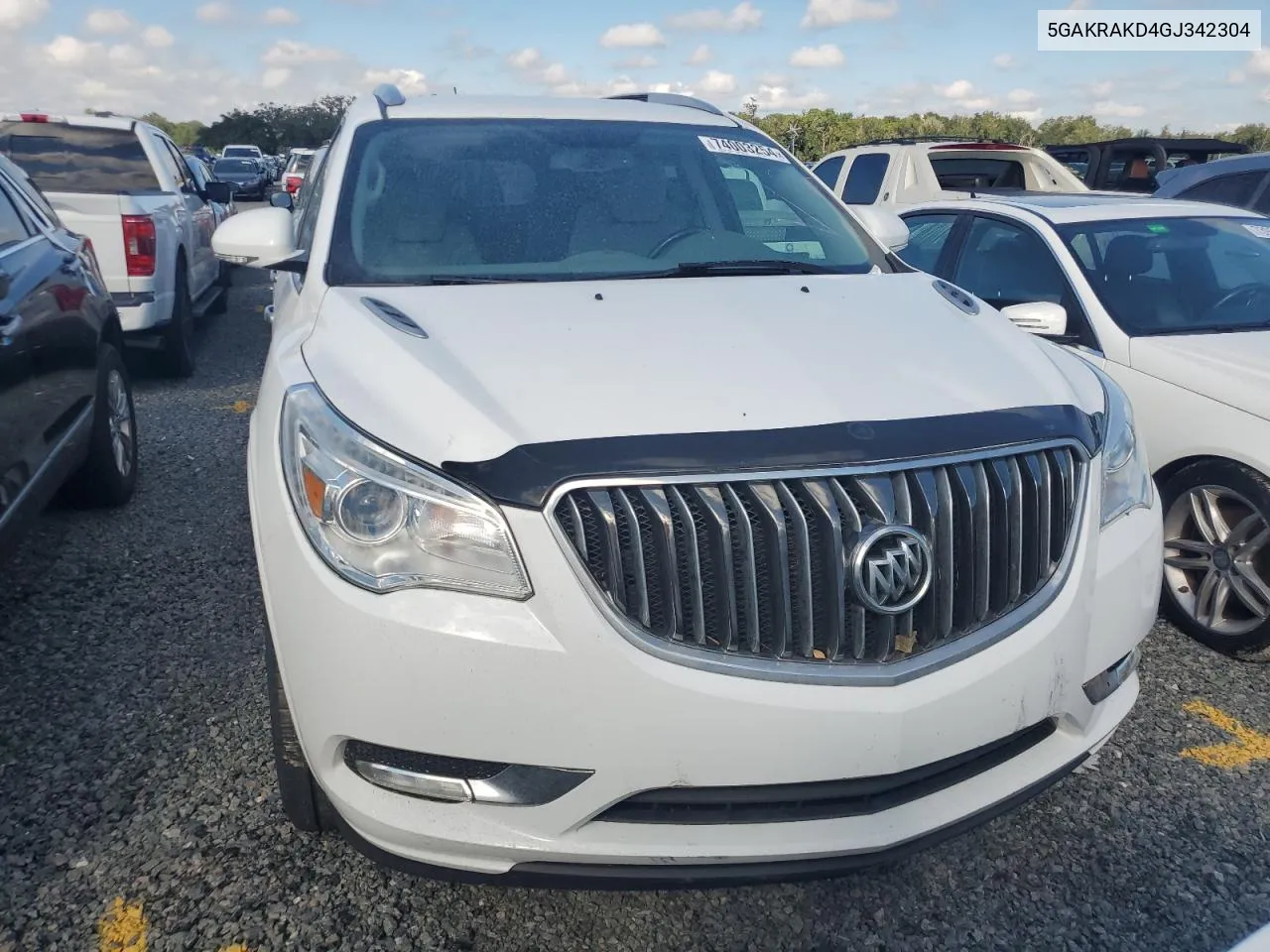 2016 Buick Enclave VIN: 5GAKRAKD4GJ342304 Lot: 74003254