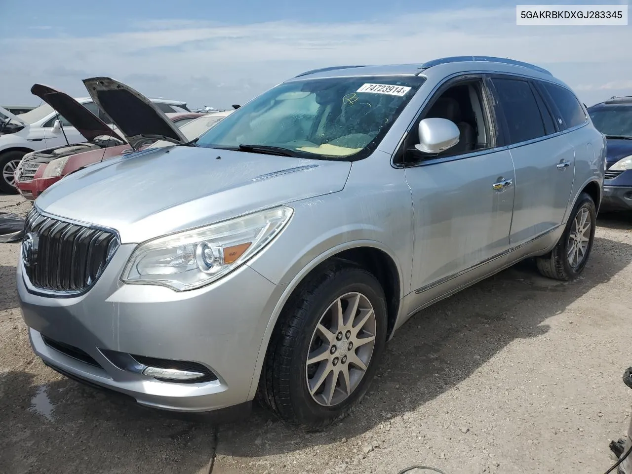 2016 Buick Enclave VIN: 5GAKRBKDXGJ283345 Lot: 74723914