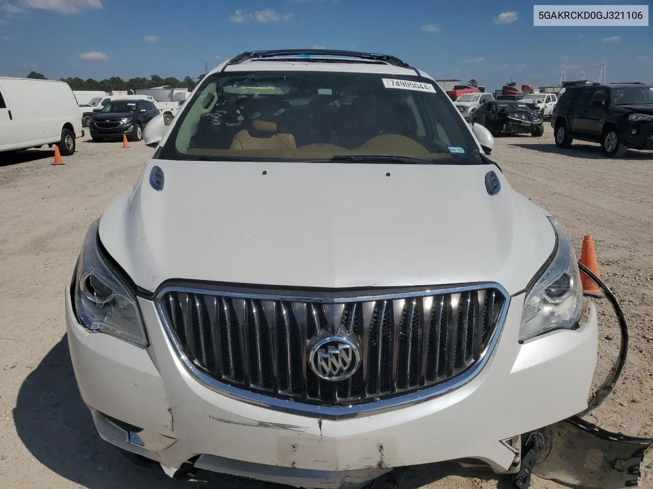 2016 Buick Enclave VIN: 5GAKRCKD0GJ321106 Lot: 74905044