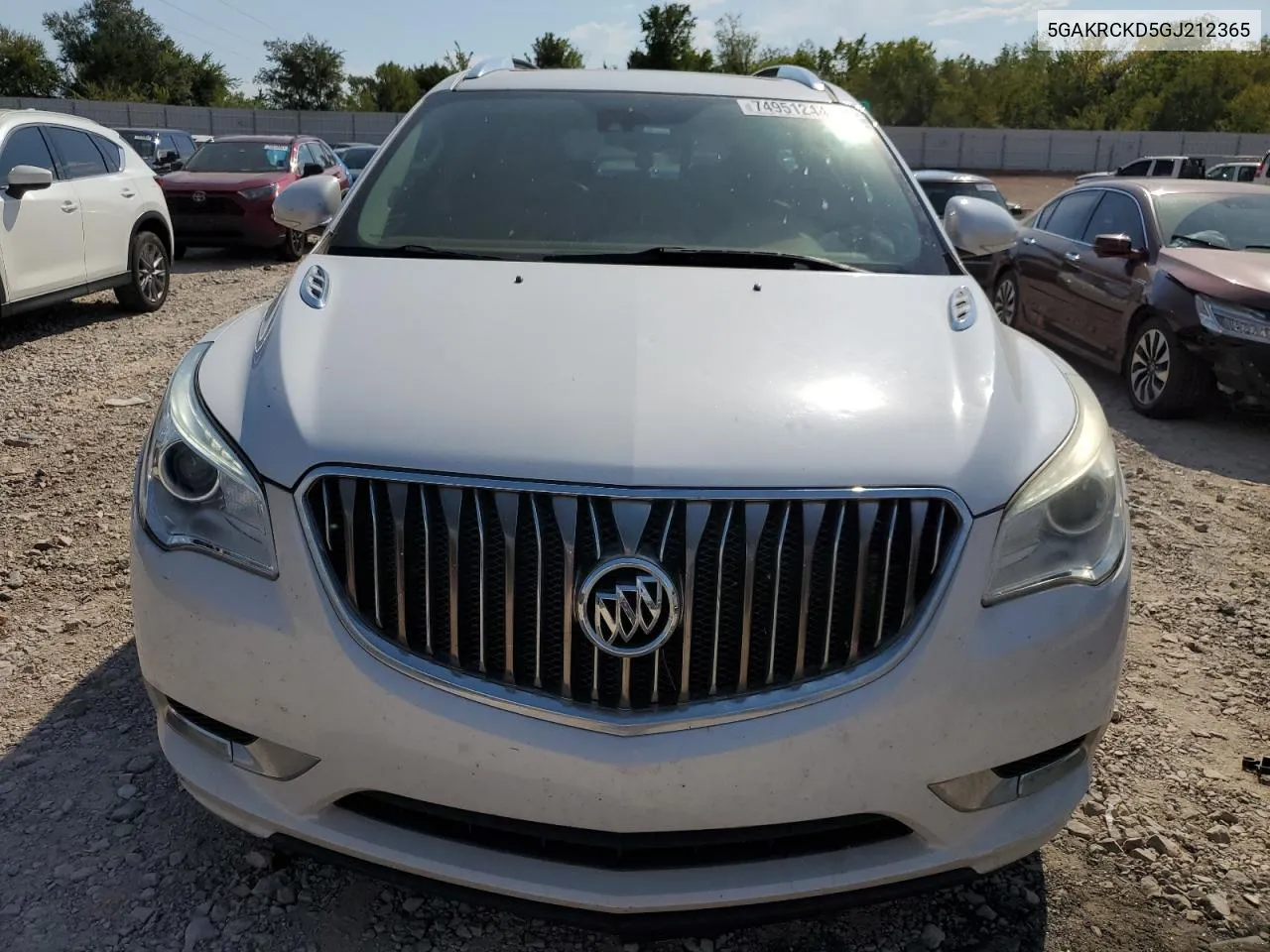 2016 Buick Enclave VIN: 5GAKRCKD5GJ212365 Lot: 74951244