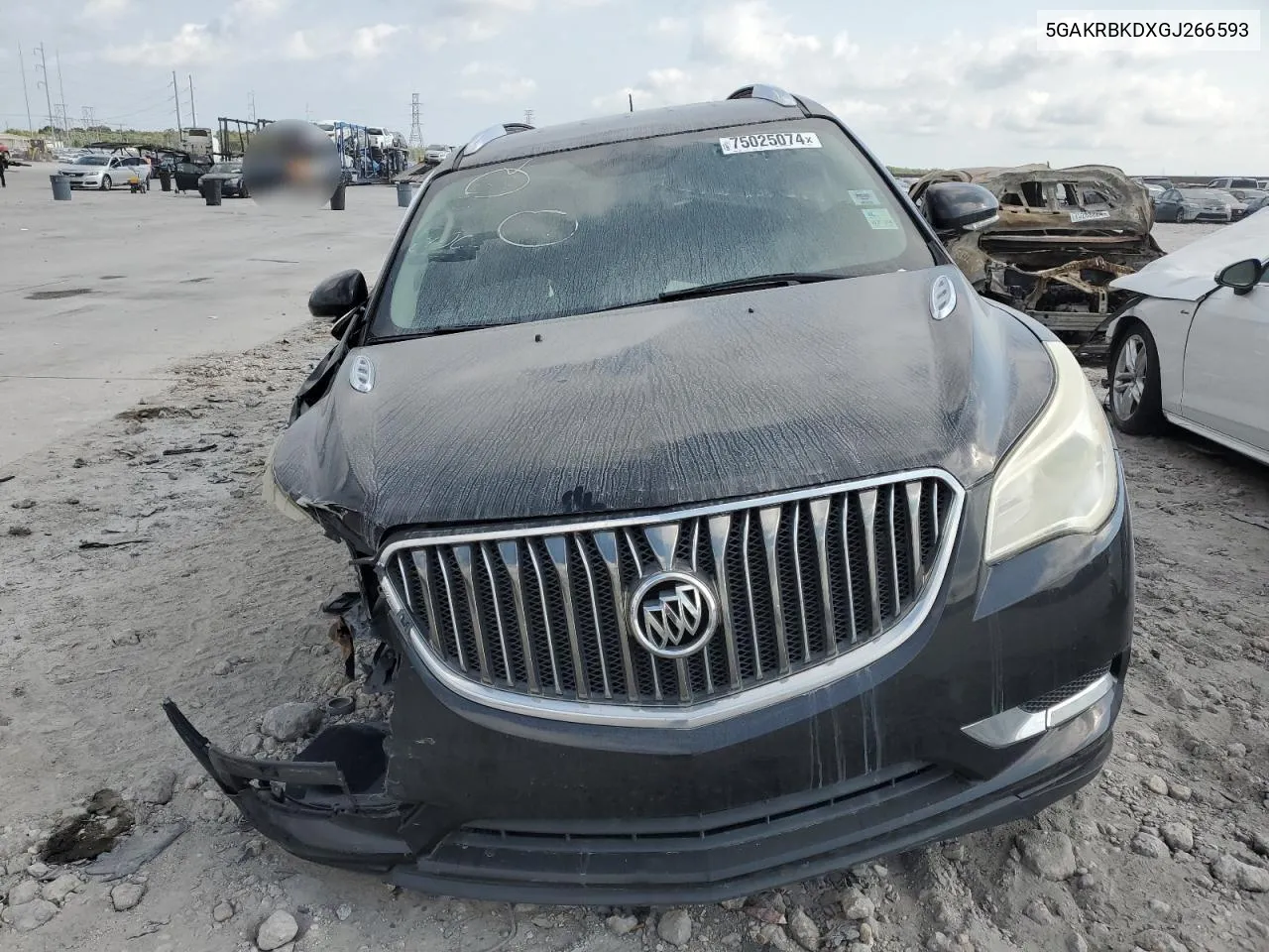 2016 Buick Enclave VIN: 5GAKRBKDXGJ266593 Lot: 75025074