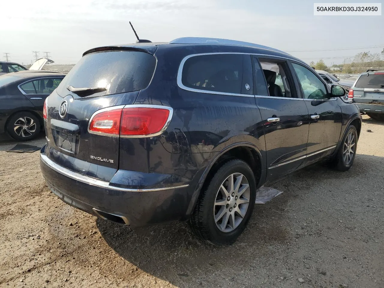 2016 Buick Enclave VIN: 5GAKRBKD3GJ324950 Lot: 75354994