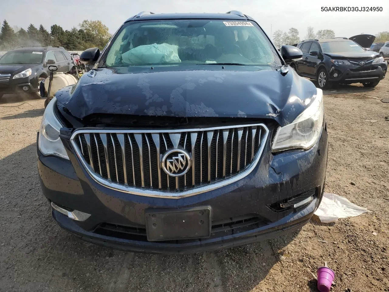 2016 Buick Enclave VIN: 5GAKRBKD3GJ324950 Lot: 75354994