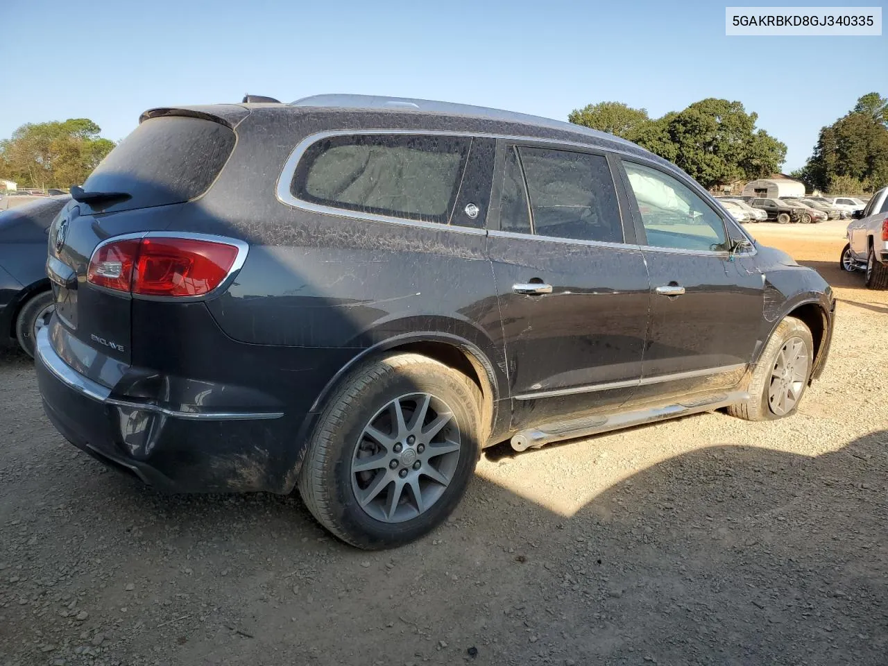 5GAKRBKD8GJ340335 2016 Buick Enclave