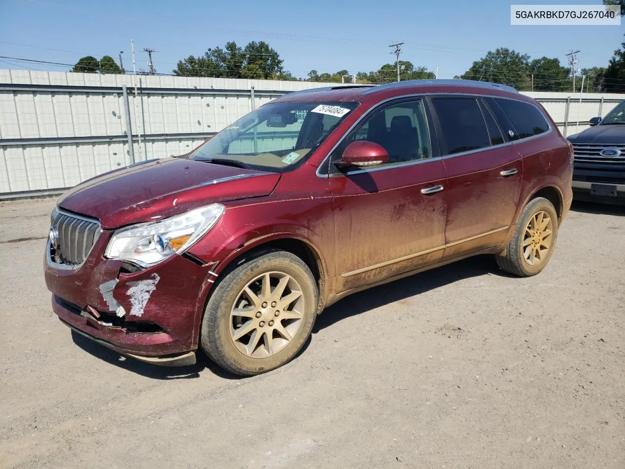 2016 Buick Enclave VIN: 5GAKRBKD7GJ267040 Lot: 75704084