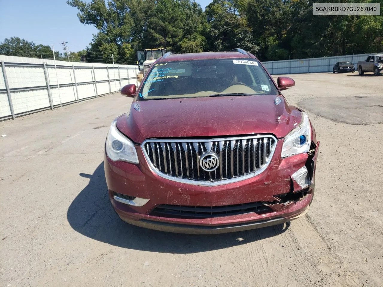 2016 Buick Enclave VIN: 5GAKRBKD7GJ267040 Lot: 75704084