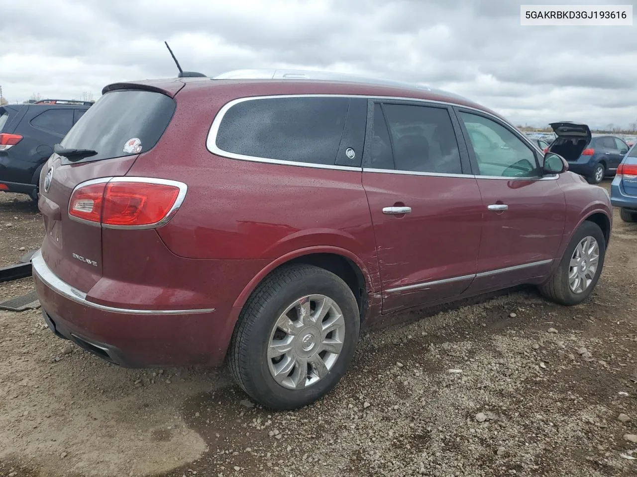 2016 Buick Enclave VIN: 5GAKRBKD3GJ193616 Lot: 78465094