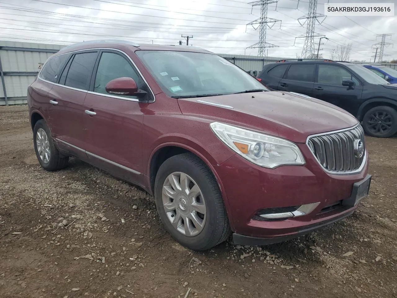 2016 Buick Enclave VIN: 5GAKRBKD3GJ193616 Lot: 78465094