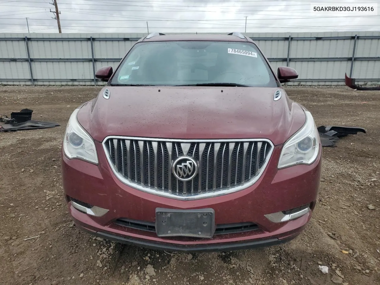 2016 Buick Enclave VIN: 5GAKRBKD3GJ193616 Lot: 78465094