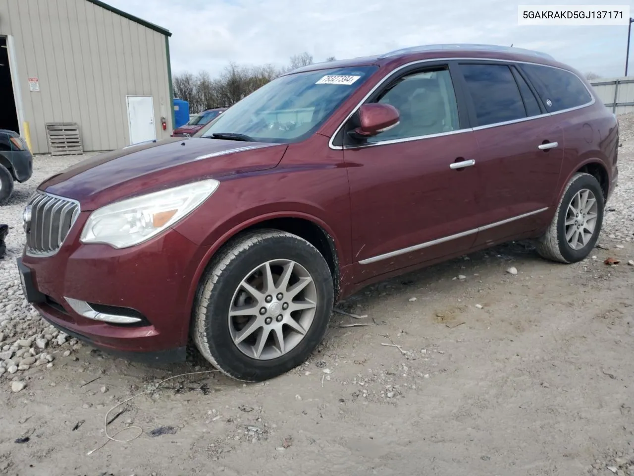 2016 Buick Enclave VIN: 5GAKRAKD5GJ137171 Lot: 79327394