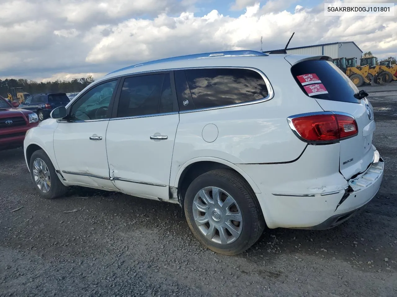 2016 Buick Enclave VIN: 5GAKRBKD0GJ101801 Lot: 80189714