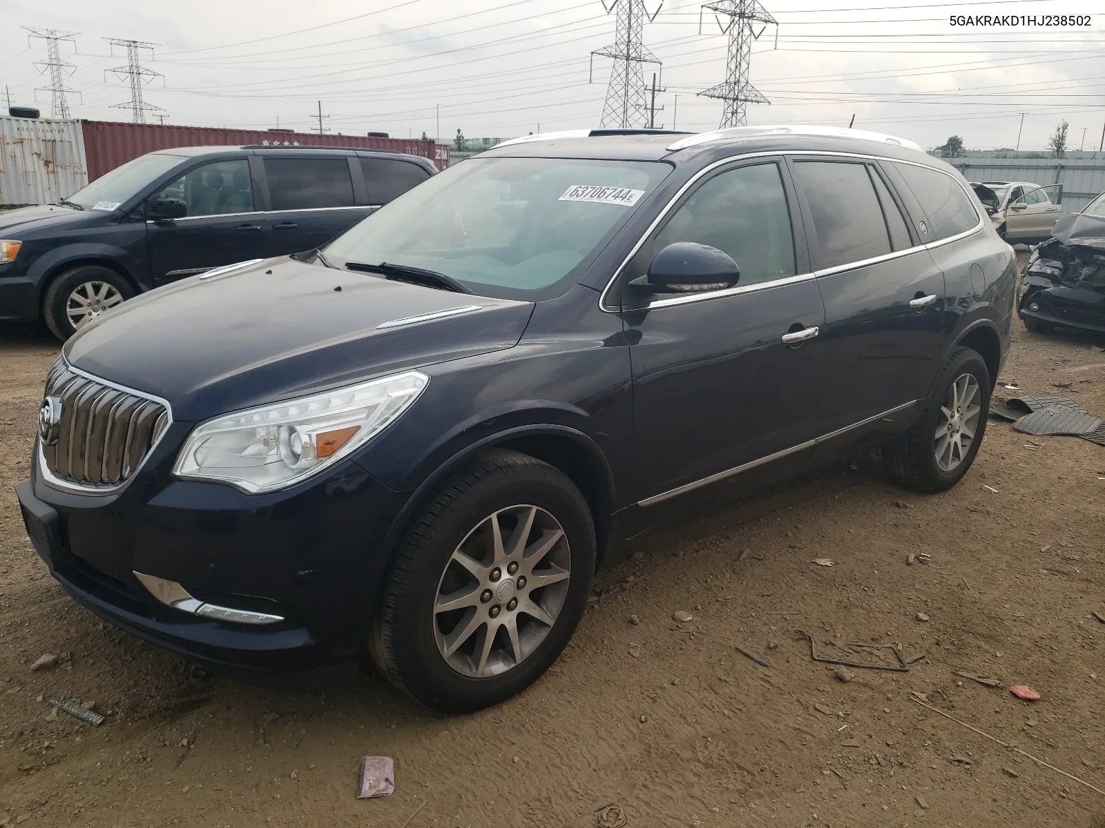 2017 Buick Enclave VIN: 5GAKRAKD1HJ238502 Lot: 63706744