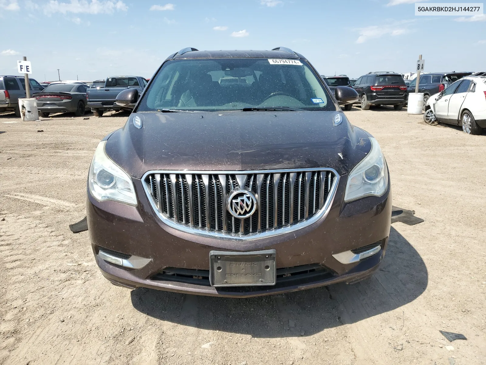 2017 Buick Enclave VIN: 5GAKRBKD2HJ144277 Lot: 66794774