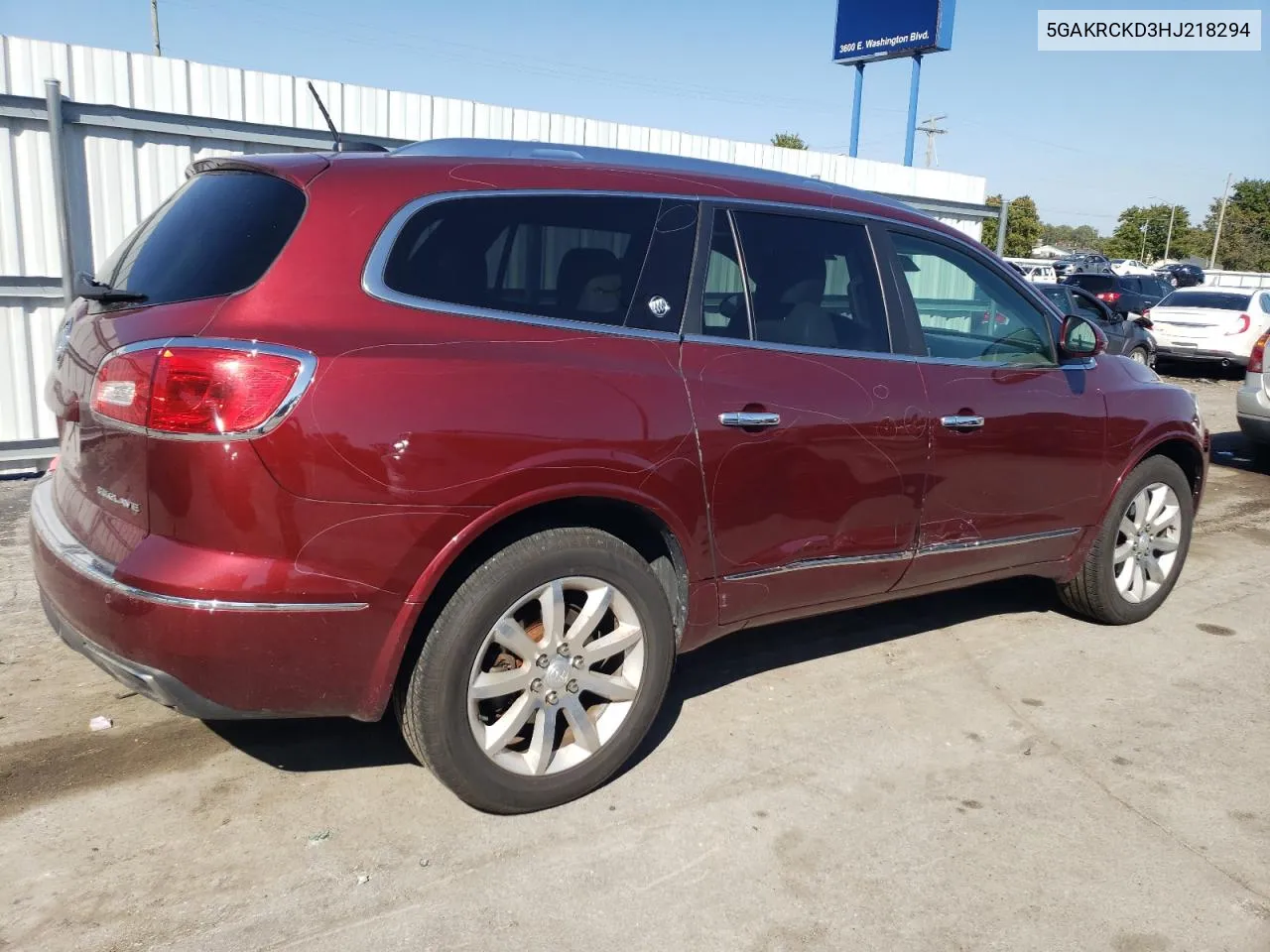 2017 Buick Enclave VIN: 5GAKRCKD3HJ218294 Lot: 70376464