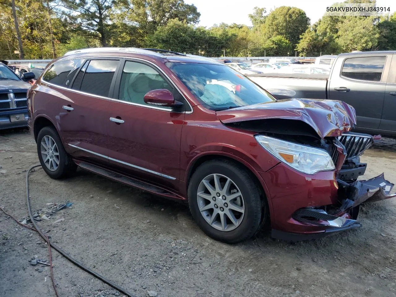 2017 Buick Enclave VIN: 5GAKVBKDXHJ343914 Lot: 72412694