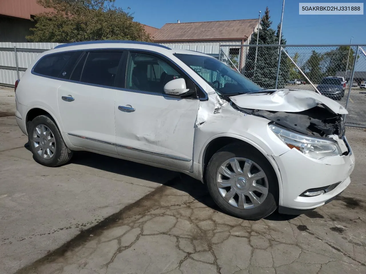 2017 Buick Enclave VIN: 5GAKRBKD2HJ331888 Lot: 72452474