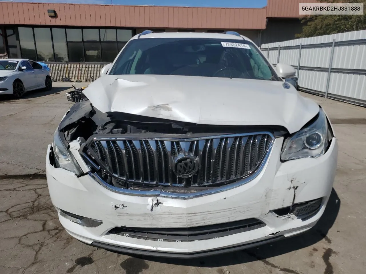 2017 Buick Enclave VIN: 5GAKRBKD2HJ331888 Lot: 72452474