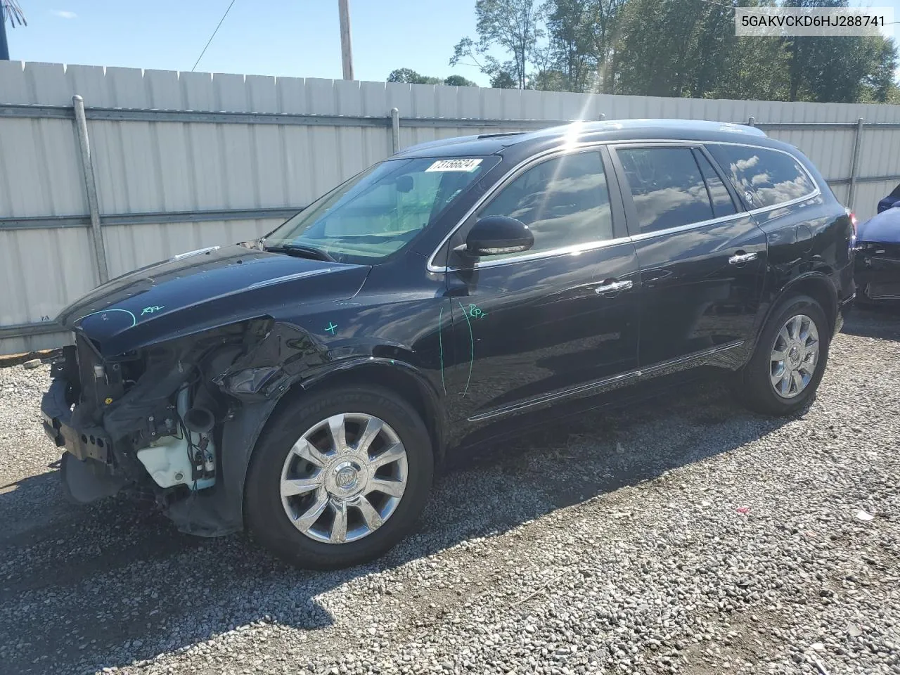 2017 Buick Enclave VIN: 5GAKVCKD6HJ288741 Lot: 73156624