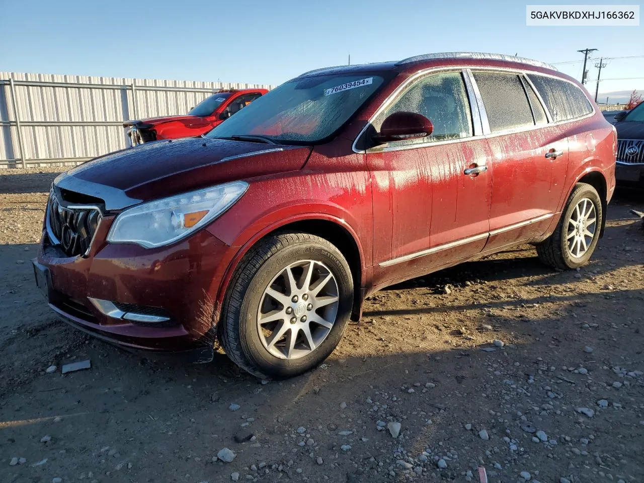 2017 Buick Enclave VIN: 5GAKVBKDXHJ166362 Lot: 76039454