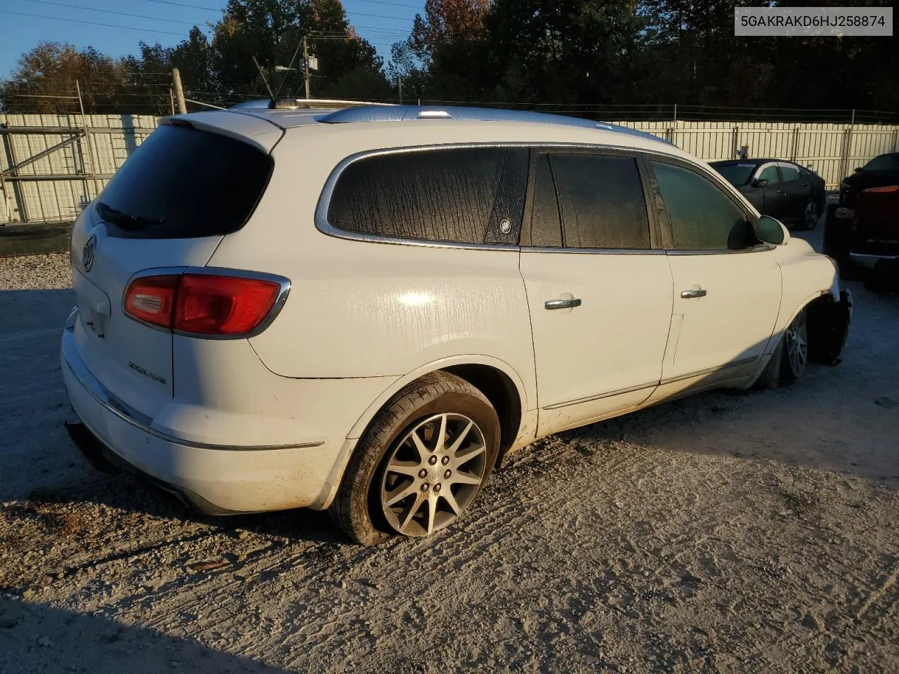 2017 Buick Enclave VIN: 5GAKRAKD6HJ258874 Lot: 76065514