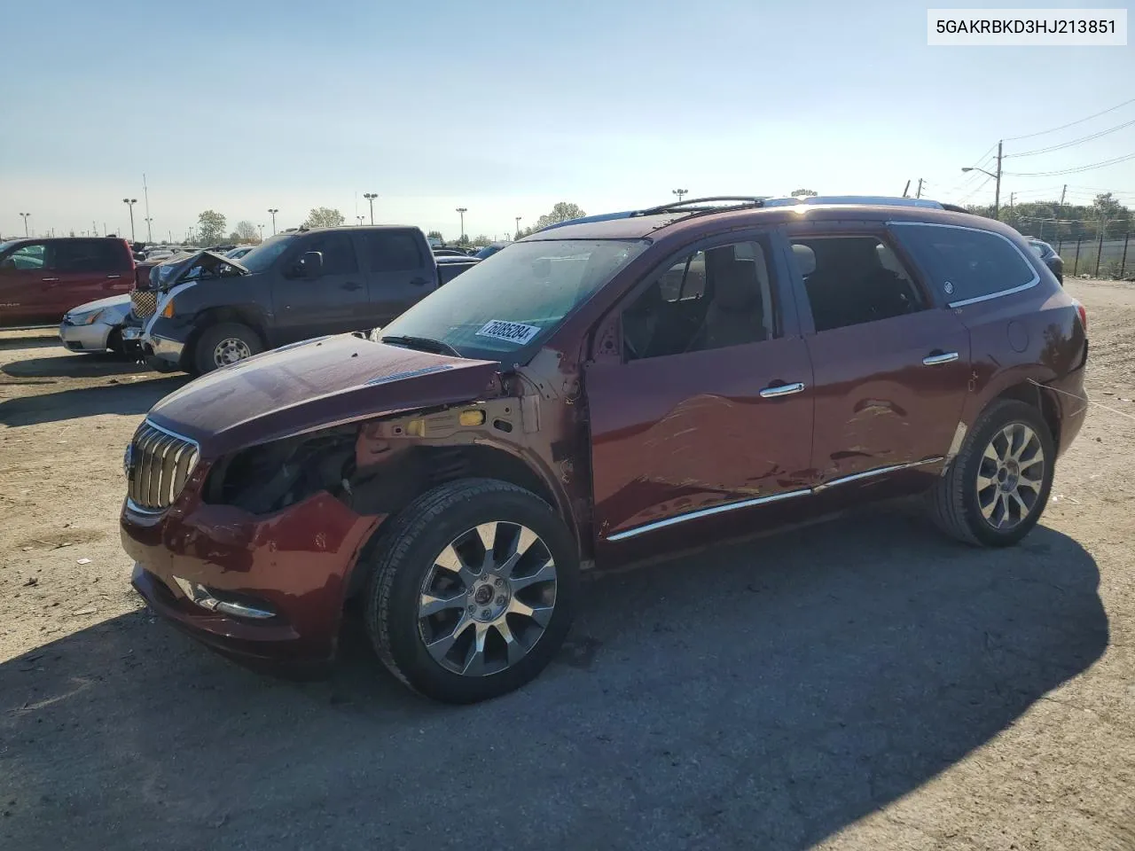 2017 Buick Enclave VIN: 5GAKRBKD3HJ213851 Lot: 76085284