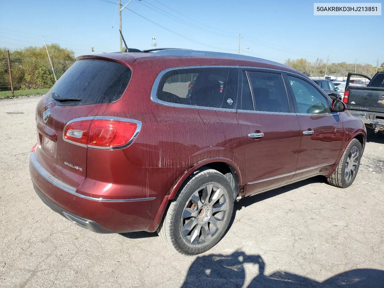 2017 Buick Enclave VIN: 5GAKRBKD3HJ213851 Lot: 76085284