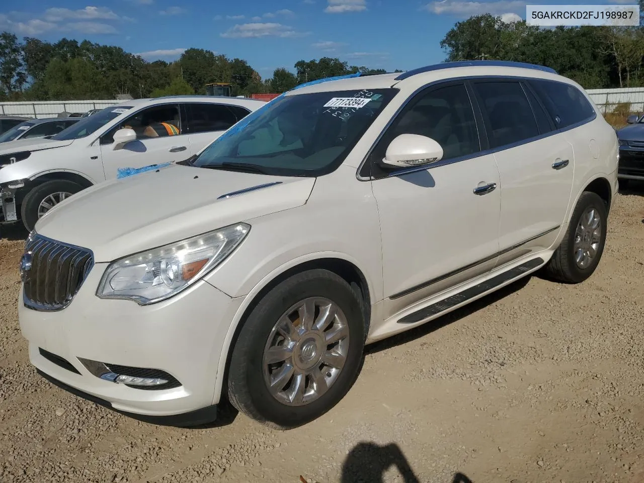 2017 Buick Enclave VIN: 5GAKRCKD2FJ198987 Lot: 77173394