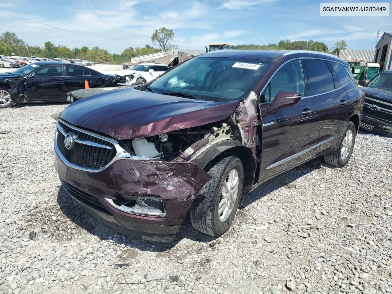 2018 Buick Enclave Essence VIN: 5GAEVAKW2JJ280449 Lot: 70055494