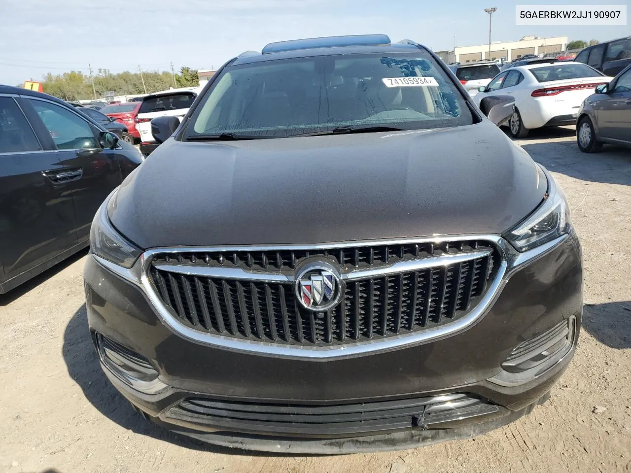 2018 Buick Enclave Essence VIN: 5GAERBKW2JJ190907 Lot: 74105934