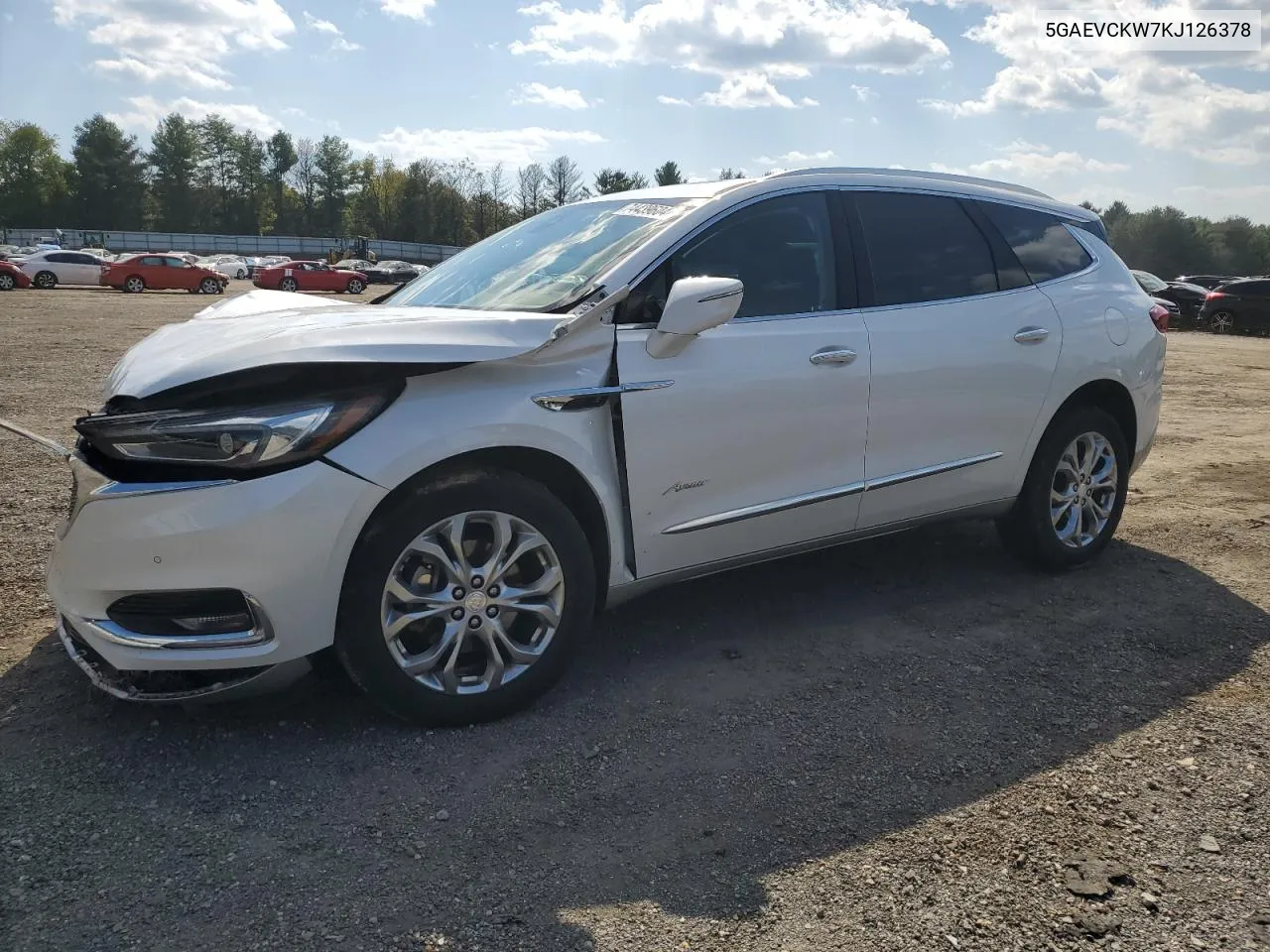 2019 Buick Enclave Avenir VIN: 5GAEVCKW7KJ126378 Lot: 74439604