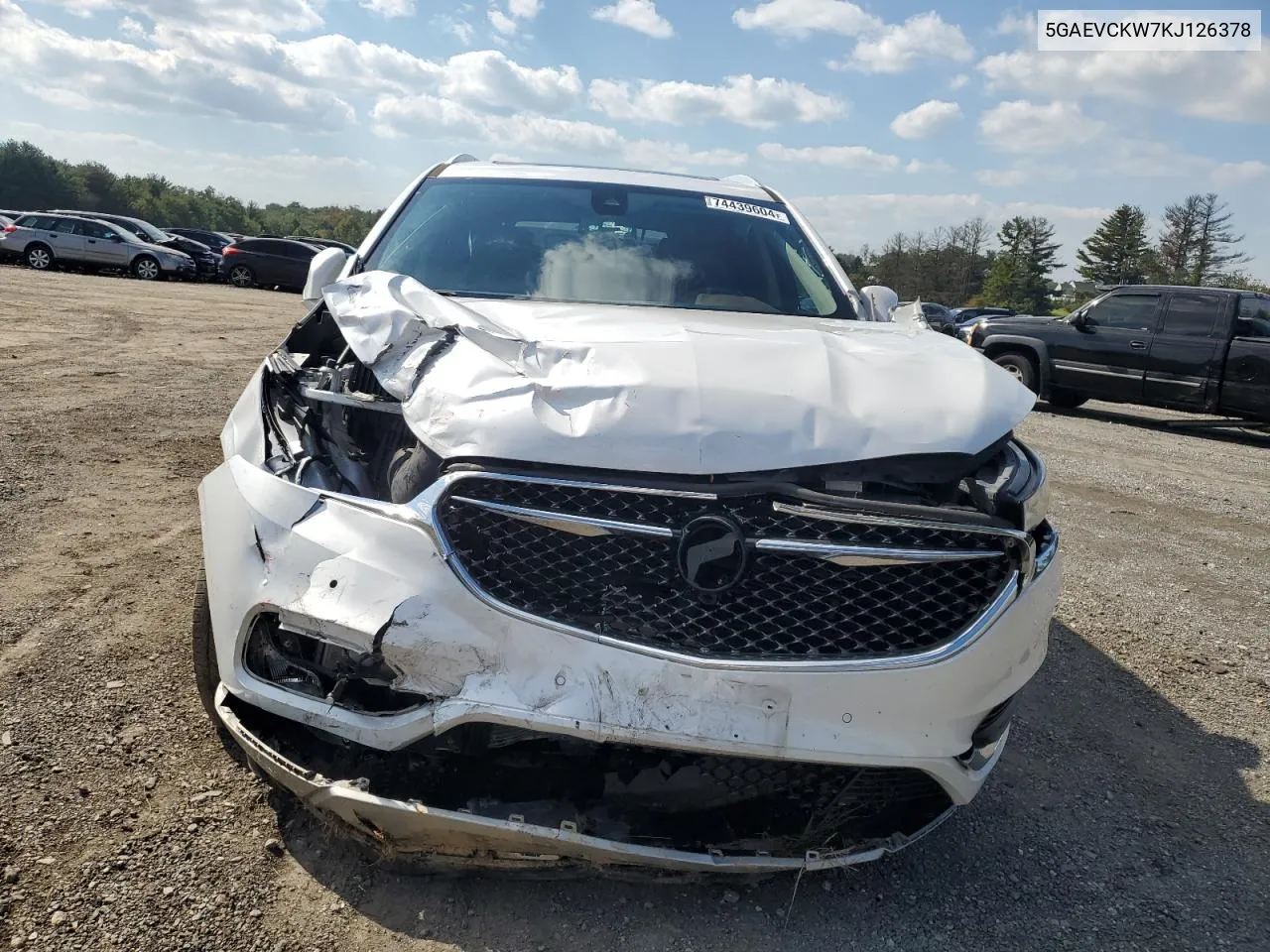 2019 Buick Enclave Avenir VIN: 5GAEVCKW7KJ126378 Lot: 74439604