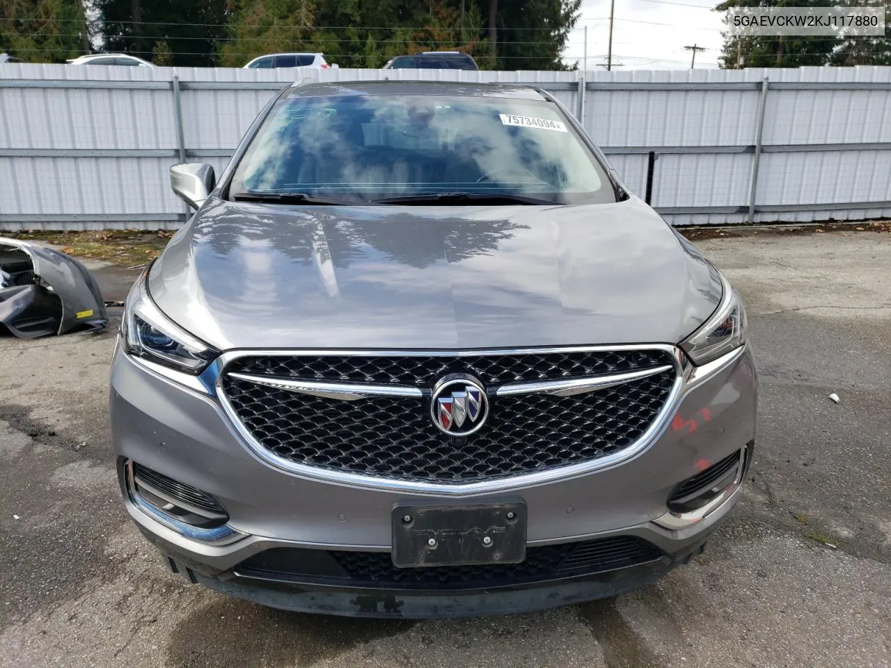 2019 Buick Enclave Avenir VIN: 5GAEVCKW2KJ117880 Lot: 75734094