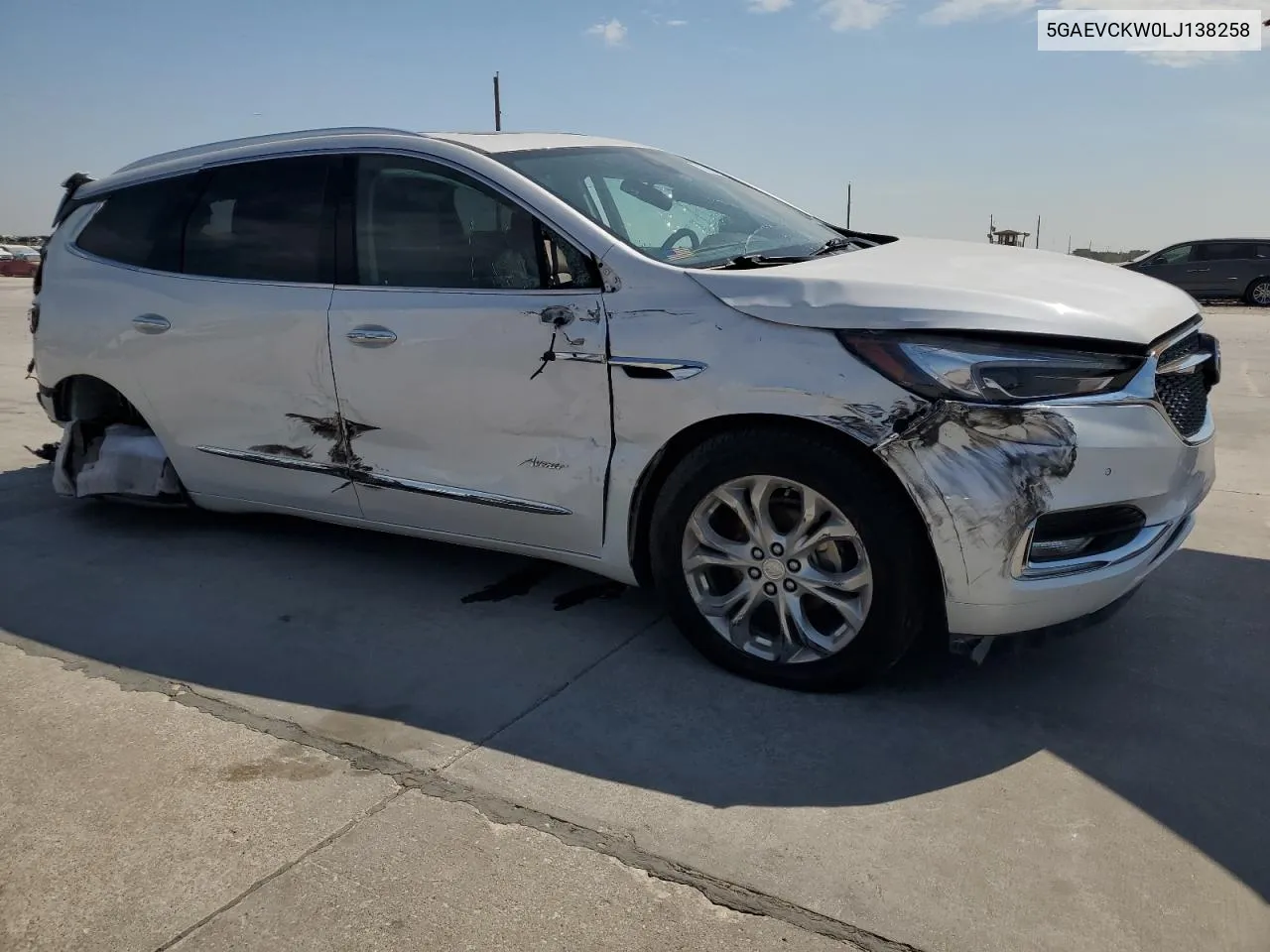 2020 Buick Enclave Avenir VIN: 5GAEVCKW0LJ138258 Lot: 67889434