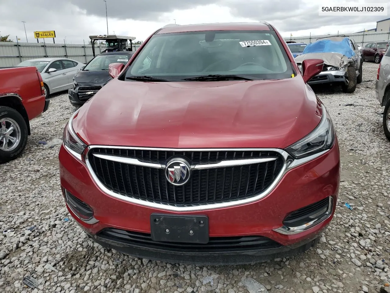 2020 Buick Enclave Essence VIN: 5GAERBKW0LJ102309 Lot: 72550394