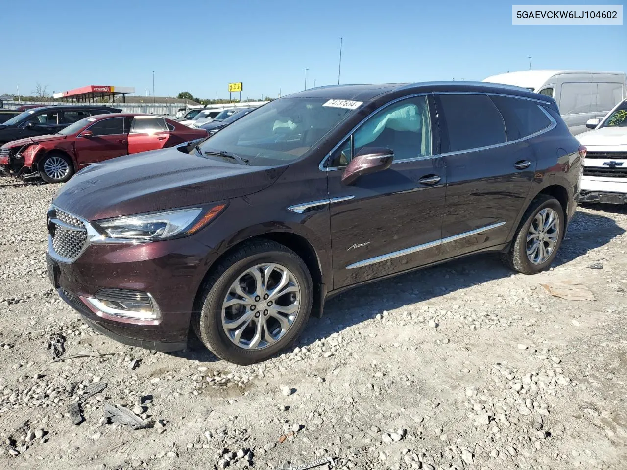 2020 Buick Enclave Avenir VIN: 5GAEVCKW6LJ104602 Lot: 74737834