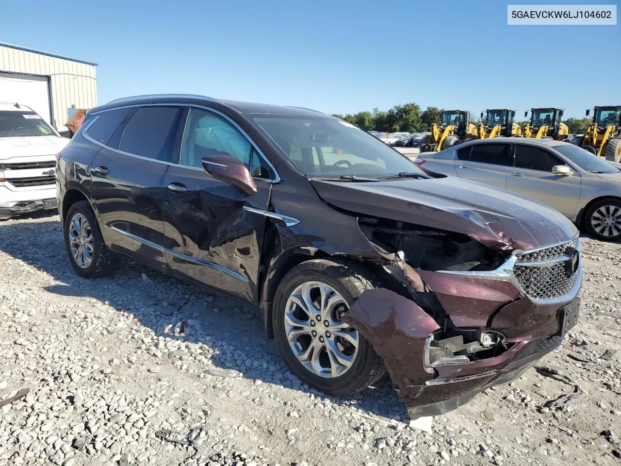 2020 Buick Enclave Avenir VIN: 5GAEVCKW6LJ104602 Lot: 74737834