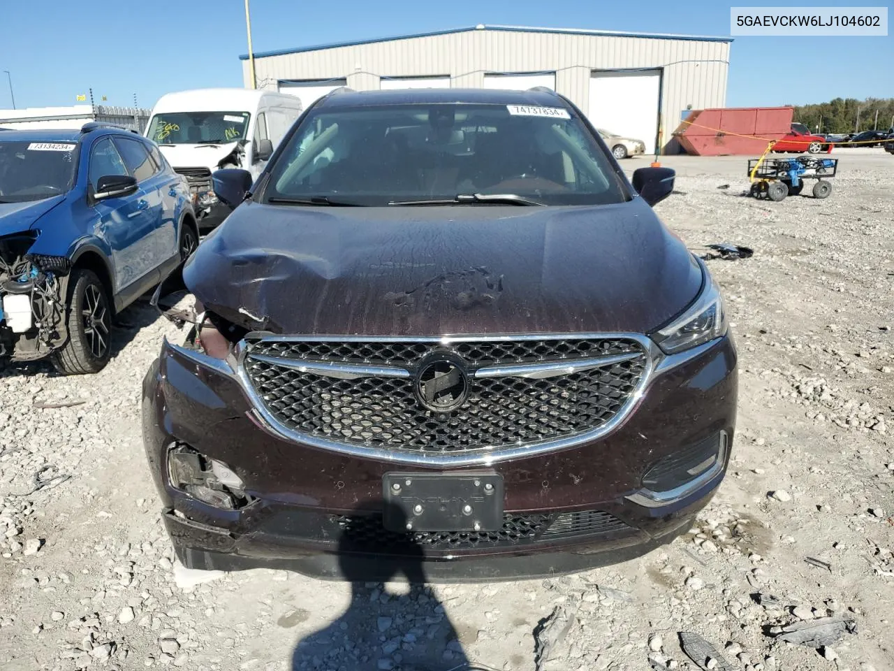 2020 Buick Enclave Avenir VIN: 5GAEVCKW6LJ104602 Lot: 74737834