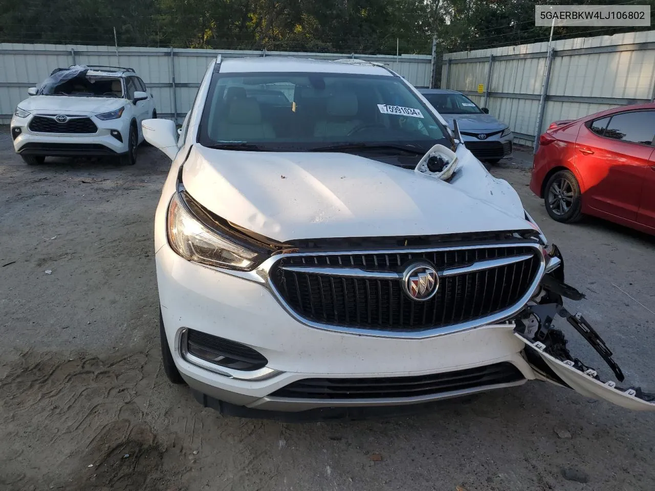 2020 Buick Enclave Essence VIN: 5GAERBKW4LJ106802 Lot: 75991034