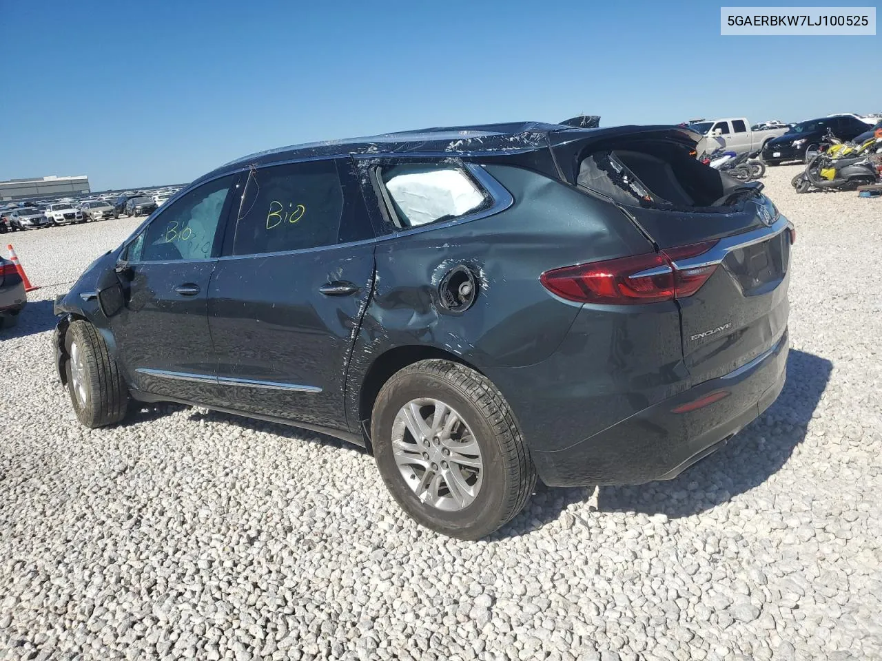 2020 Buick Enclave Essence VIN: 5GAERBKW7LJ100525 Lot: 80386224