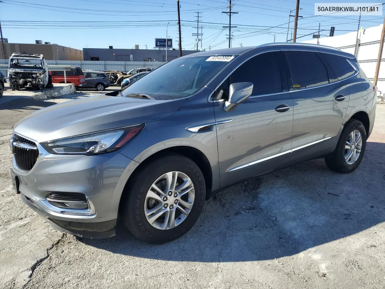 2020 Buick Enclave Essence VIN: 5GAERBKW8LJ101411 Lot: 80540994