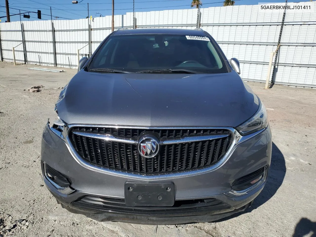 2020 Buick Enclave Essence VIN: 5GAERBKW8LJ101411 Lot: 80540994