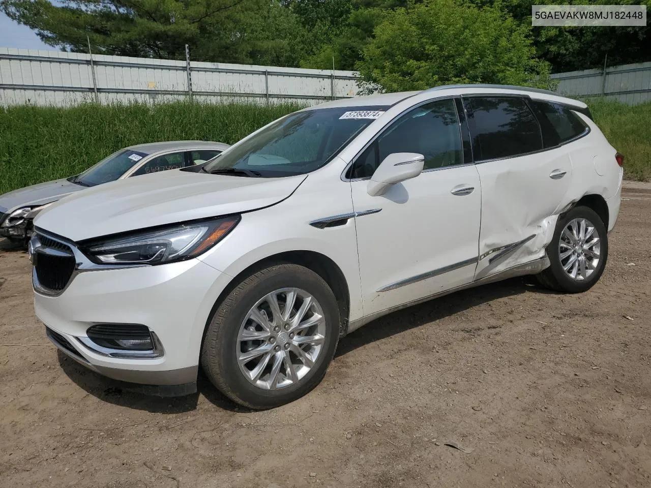 2021 Buick Enclave Essence VIN: 5GAEVAKW8MJ182448 Lot: 57393874