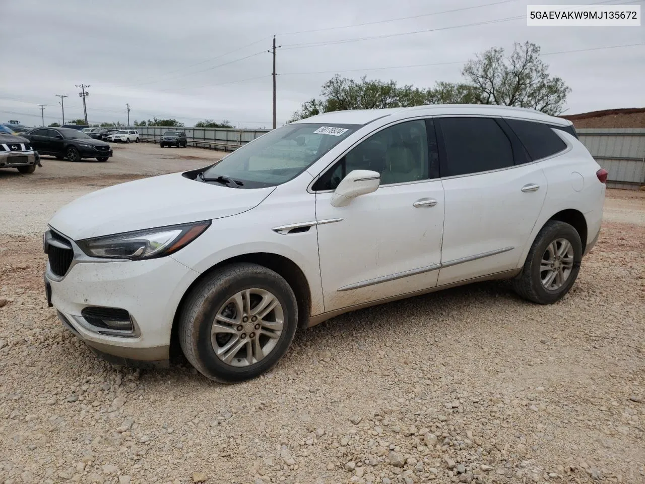 2021 Buick Enclave Essence VIN: 5GAEVAKW9MJ135672 Lot: 58176924