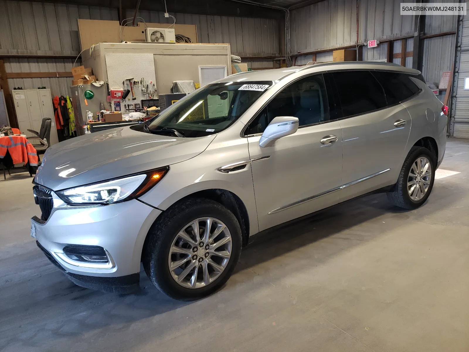 2021 Buick Enclave Essence VIN: 5GAERBKW0MJ248131 Lot: 68847584